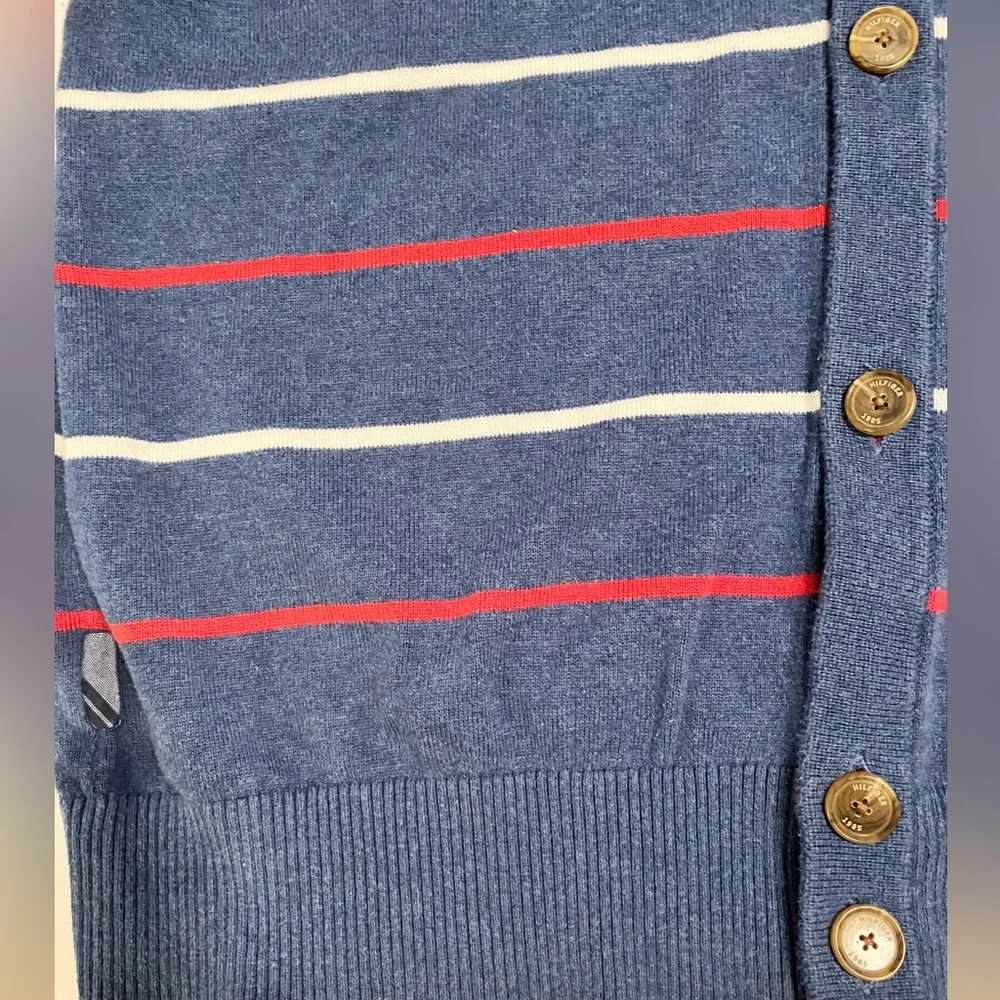 Tommy Hilfiger Colorblock Cardigan Sz L